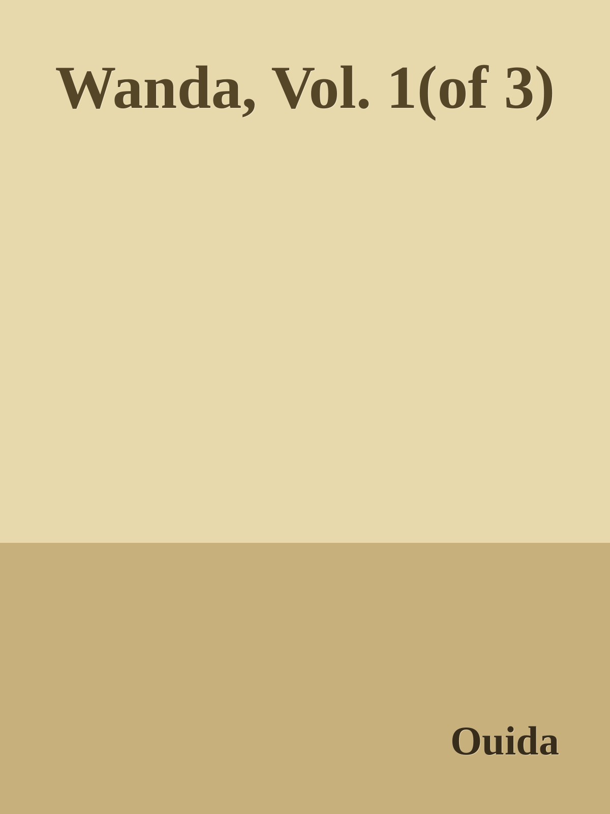 Wanda, Vol. 1 (of 3)